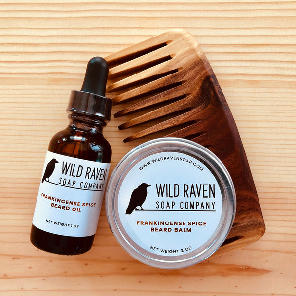 Beard Balm, Oil, & Comb Set